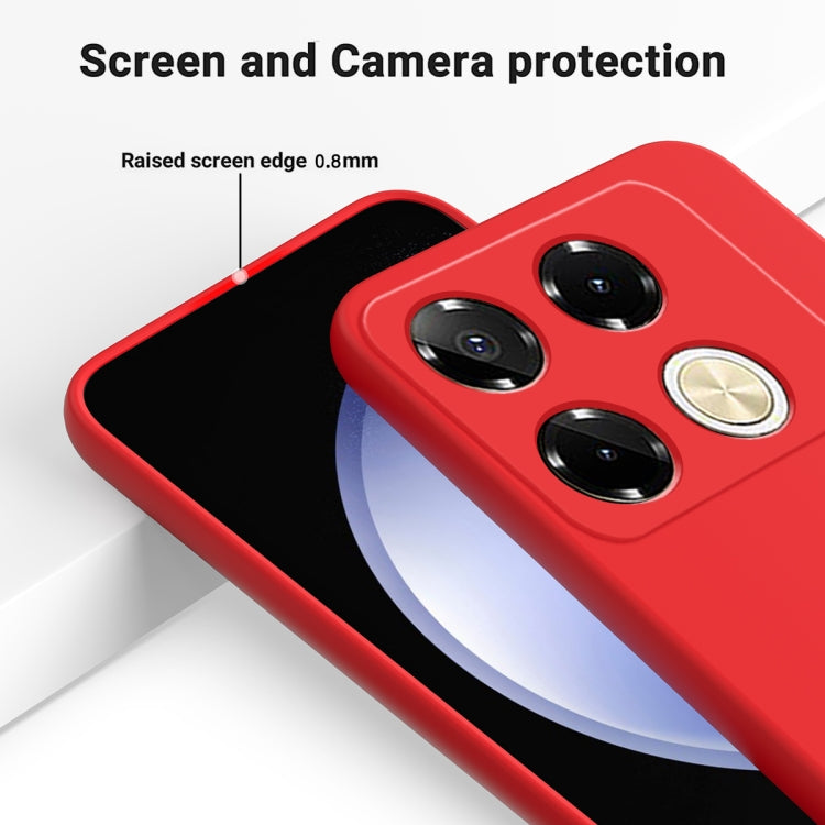 For Infinix Note 40 Pro 4G Solid Color Liquid Silicone Dropproof Full Coverage Protective Case(Red) - Infinix Cases by buy2fix | Online Shopping UK | buy2fix