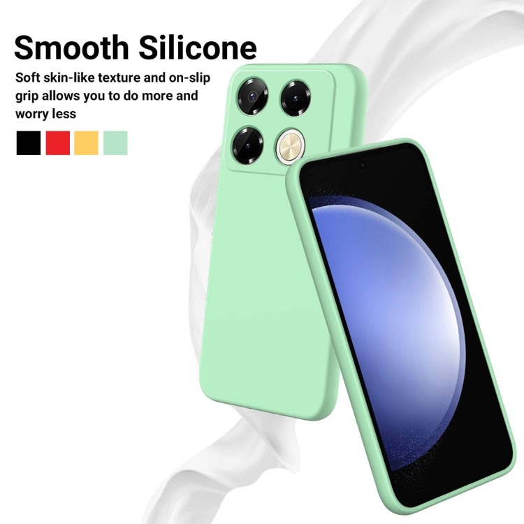 For Infinix Note 40 Pro 4G Solid Color Liquid Silicone Dropproof Full Coverage Protective Case(Green) - Infinix Cases by buy2fix | Online Shopping UK | buy2fix