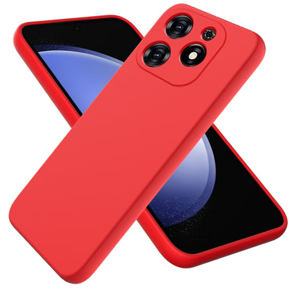 For Tecno Spark 20C/Go 2024 Solid Color Liquid Silicone Dropproof Full Coverage Protective Case(Red) by buy2fix