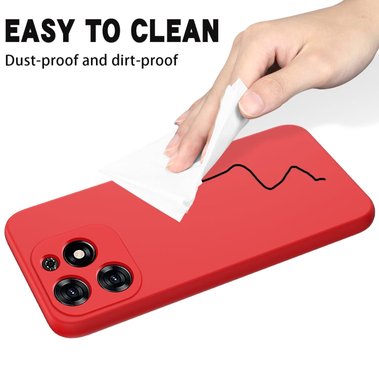 For Tecno Spark 20C/Go 2024 Solid Color Liquid Silicone Dropproof Full Coverage Protective Case(Red) by buy2fix