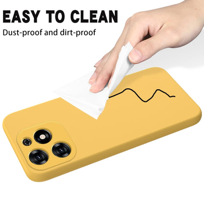 For Tecno Spark 20C/Go 2024 Solid Color Liquid Silicone Dropproof Full Coverage Protective Case(Yellow) by buy2fix