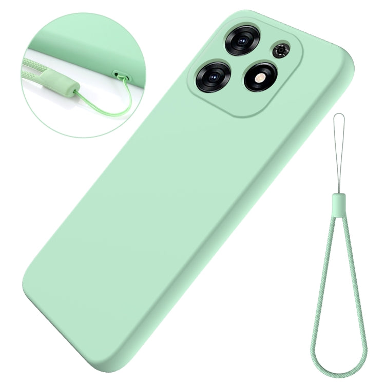 For Tecno Spark 20C/Go 2024 Solid Color Liquid Silicone Dropproof Full Coverage Protective Case(Green) by buy2fix