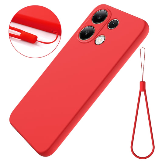 For Xiaomi Redmi Note 13 Pro 4G/Poco M6 Pro 4G Solid Color Liquid Silicone Dropproof Full Coverage Phone Case(Red) by buy2fix