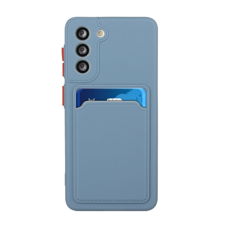 For Samsung Galaxy S23 5G Card Slot Design Shockproof TPU Phone Case(Grey) - Galaxy S23 5G Cases by buy2fix | Online Shopping UK | buy2fix