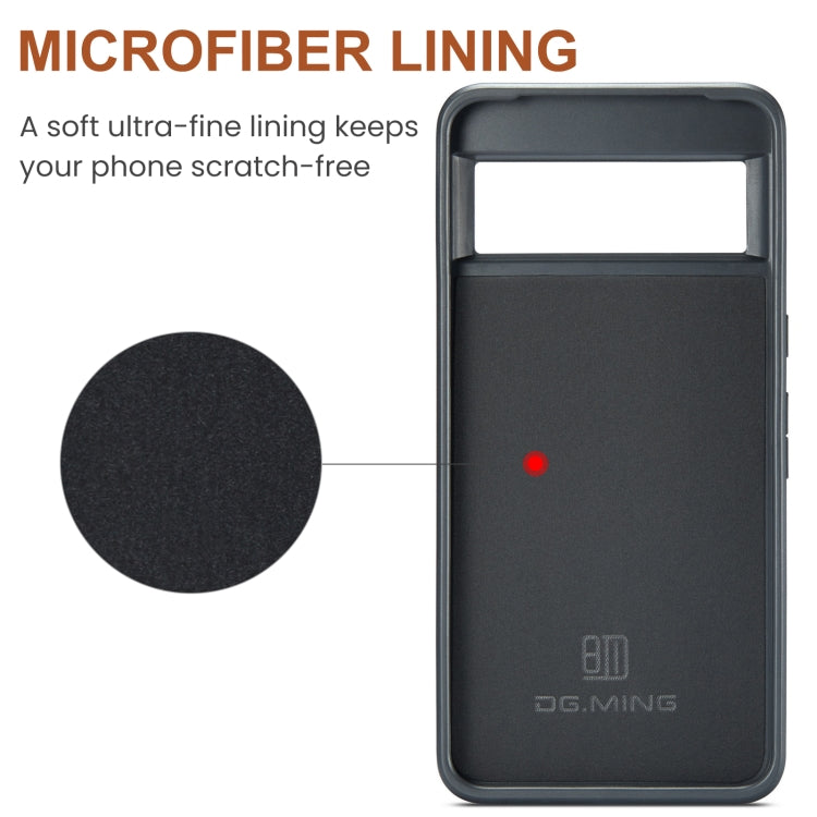 For Google Pixel 8 Pro DG.MING M5 Series Zip RFID Multi Card Detachable Leather Phone Case(Green) by DG.MING