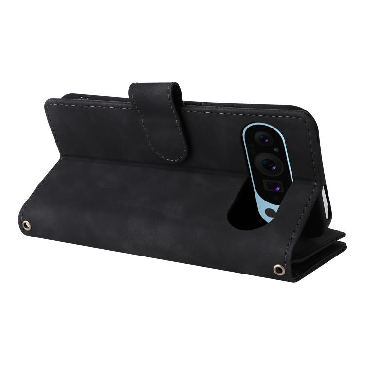 For Google Pixel 10 / 10 Pro Multifunctional Multi-Card Wallet Phone Leather Case(Black) - Google Cases by buy2fix | Online Shopping UK | buy2fix