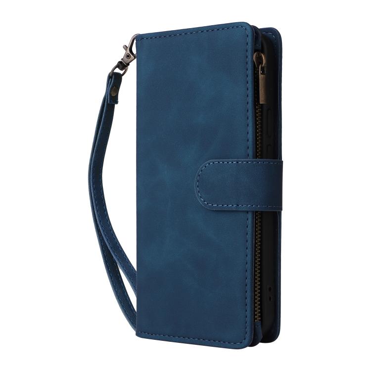 For Google Pixel 10 / 10 Pro Multifunctional Multi-Card Wallet Phone Leather Case(Blue) - Google Cases by buy2fix | Online Shopping UK | buy2fix