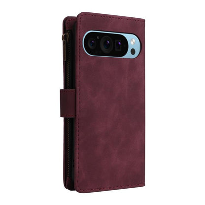 For Google Pixel 10 / 10 Pro Multifunctional Multi-Card Wallet Phone Leather Case(Wine Red) - Google Cases by buy2fix | Online Shopping UK | buy2fix
