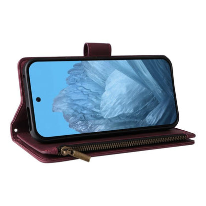 For Google Pixel 10 / 10 Pro Multifunctional Multi-Card Wallet Phone Leather Case(Wine Red) - Google Cases by buy2fix | Online Shopping UK | buy2fix