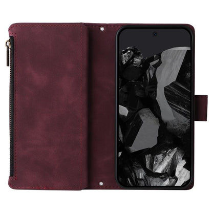 For Google Pixel 10 Pro XL Multifunctional Multi-Card Wallet Phone Leather Case(Wine Red) - Google Cases by buy2fix | Online Shopping UK | buy2fix