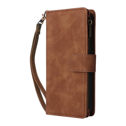 For Google Pixel 10 Pro XL Multifunctional Multi-Card Wallet Phone Leather Case(Brown) - Google Cases by buy2fix | Online Shopping UK | buy2fix