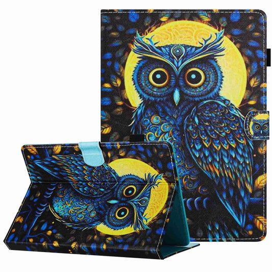 For 7 inch Painted Pattern Stitching Leather Tablet Case(Moonlight Eagle) - 7 inch by buy2fix | Online Shopping UK | buy2fix