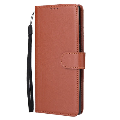 For Samsung Galaxy S24 Ultra 5G 3-Card Slots Multifunctional Leather Phone Case(Brown) - Galaxy S24 Ultra 5G Cases by buy2fix | Online Shopping UK | buy2fix