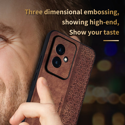 For Honor 100 AZNS 3D Embossed Skin Feel Phone Case(Sapphire Blue) - Honor Cases by AZNS | Online Shopping UK | buy2fix