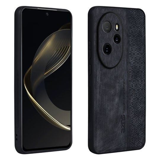 For Honor 100 Pro AZNS 3D Embossed Skin Feel Phone Case(Black)