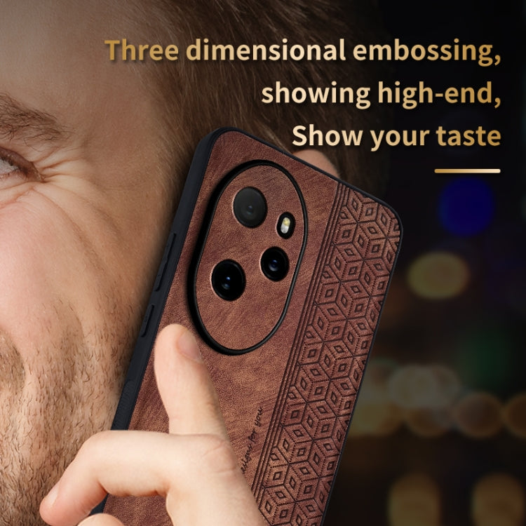 For Honor 100 Pro AZNS 3D Embossed Skin Feel Phone Case(Dark Green) - Honor Cases by AZNS | Online Shopping UK | buy2fix