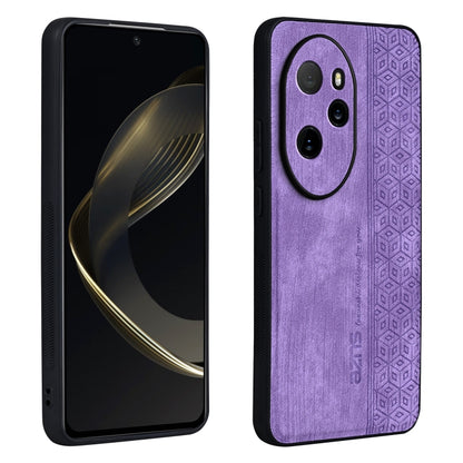 For Honor 100 Pro AZNS 3D Embossed Skin Feel Phone Case(Purple) - Honor Cases by AZNS | Online Shopping UK | buy2fix