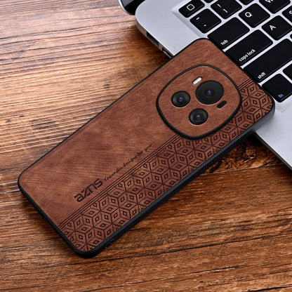 For Honor Magic6 AZNS 3D Embossed Skin Feel Phone Case(Brown) - Honor Cases by AZNS | Online Shopping UK | buy2fix