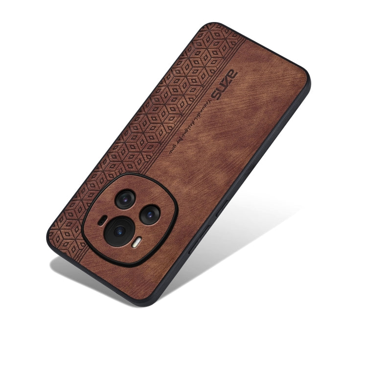 For Honor Magic6 AZNS 3D Embossed Skin Feel Phone Case(Brown) - Honor Cases by AZNS | Online Shopping UK | buy2fix