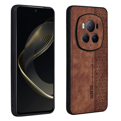 For Honor Magic6 Pro AZNS 3D Embossed Skin Feel Phone Case(Brown) - Honor Cases by AZNS | Online Shopping UK | buy2fix