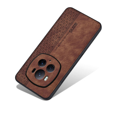 For Honor Magic6 Pro AZNS 3D Embossed Skin Feel Phone Case(Brown) - Honor Cases by AZNS | Online Shopping UK | buy2fix