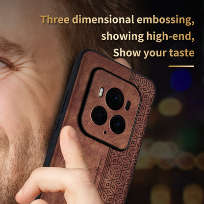 For Honor Magic6 Ultimate AZNS 3D Embossed Skin Feel Phone Case(Brown) - Honor Cases by AZNS | Online Shopping UK | buy2fix