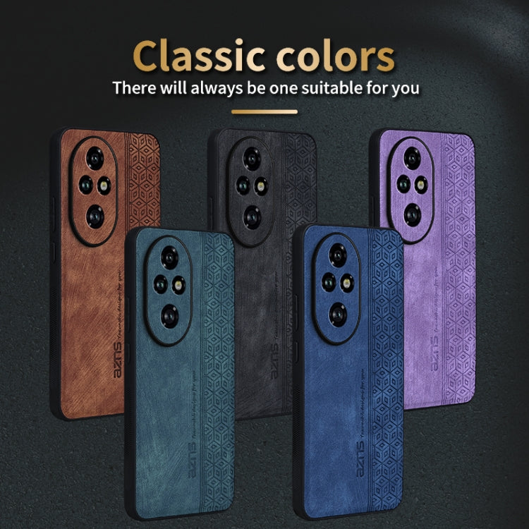 For Honor 200 AZNS 3D Embossed Skin Feel Phone Case(Sapphire Blue) - Honor Cases by AZNS | Online Shopping UK | buy2fix