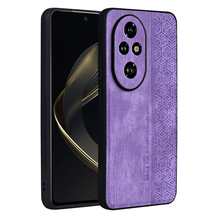 For Honor 200 AZNS 3D Embossed Skin Feel Phone Case(Purple) - Honor Cases by AZNS | Online Shopping UK | buy2fix