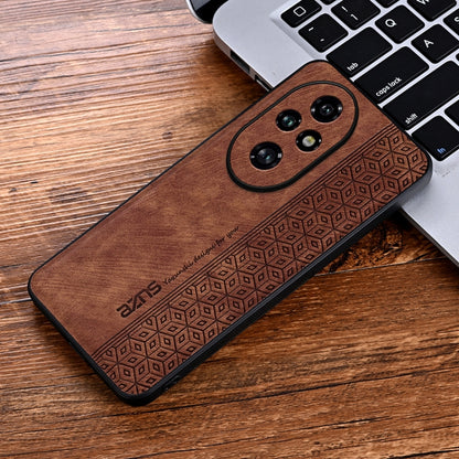 For Honor 200 AZNS 3D Embossed Skin Feel Phone Case(Brown) - Honor Cases by AZNS | Online Shopping UK | buy2fix