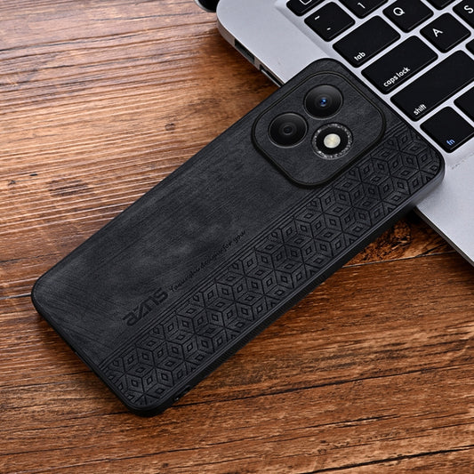 For Honor X60i AZNS 3D Embossed Skin Feel Phone Case(Black) by AZNS