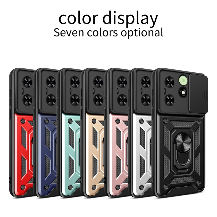 For Tecno Spark Go 2024 / Spark 20 Sliding Camera Cover Design TPU+PC Phone Case(Black) by buy2fix