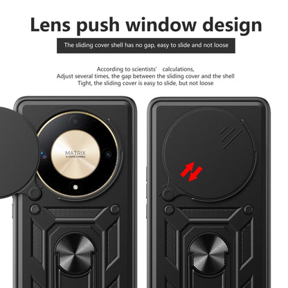 For Honor X9b Sliding Camera Cover Design TPU+PC Phone Case(Gold) by buy2fix