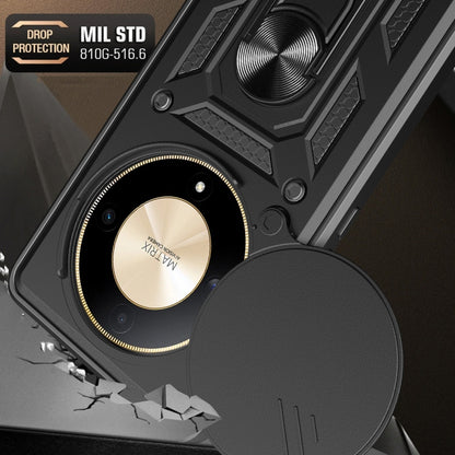 For Honor X9b Sliding Camera Cover Design TPU+PC Phone Case(Gold) by buy2fix