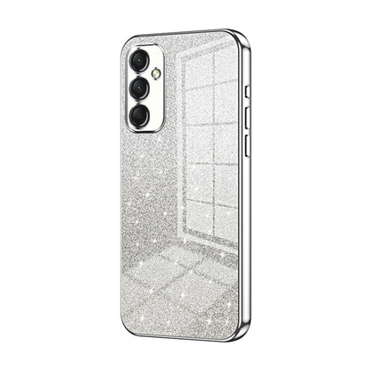 For Samsung Galaxy A24 4G Gradient Glitter Powder Electroplated Phone Case(Silver) - Galaxy Phone Cases by buy2fix | Online Shopping UK | buy2fix