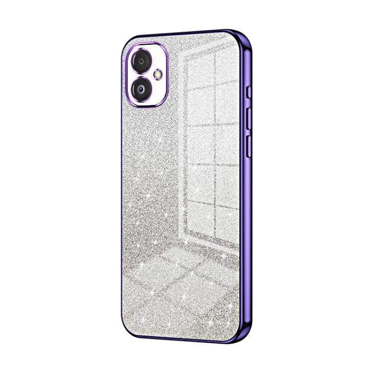 For Samsung Galaxy F14 5G Gradient Glitter Powder Electroplated Phone Case(Purple) - Galaxy Phone Cases by buy2fix | Online Shopping UK | buy2fix