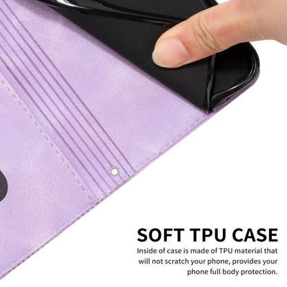 For Tecno Spark Go 2024 / POP 8 Dream Triangle Leather Phone Case with Long Lanyard(Purple) by buy2fix