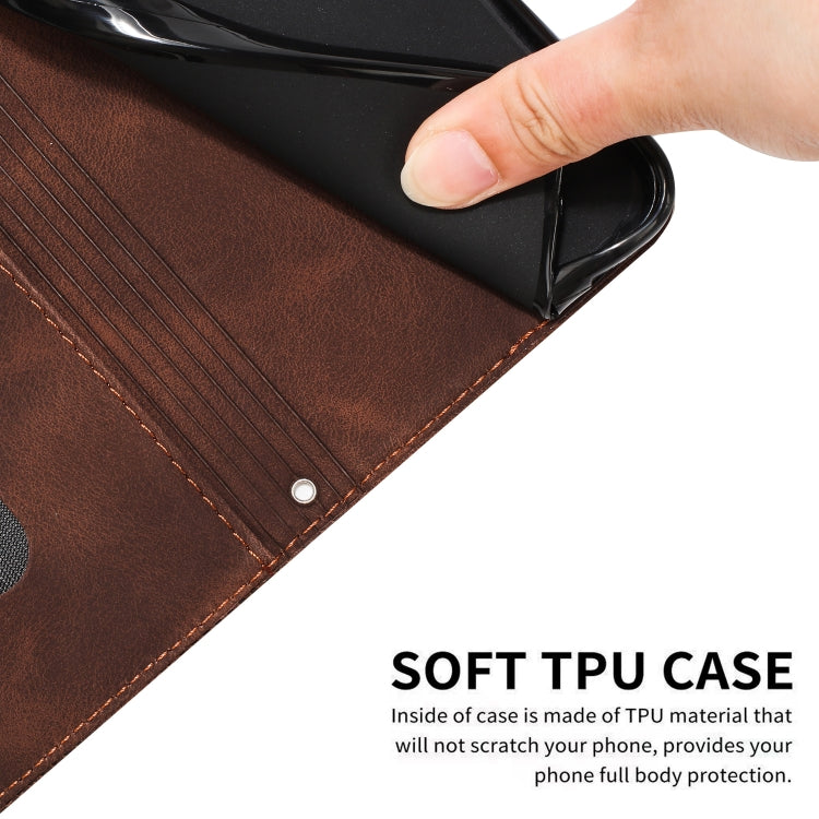 For Tecno Spark Go 2024 / POP 8 Dream Triangle Leather Phone Case with Long Lanyard(Brown) by buy2fix