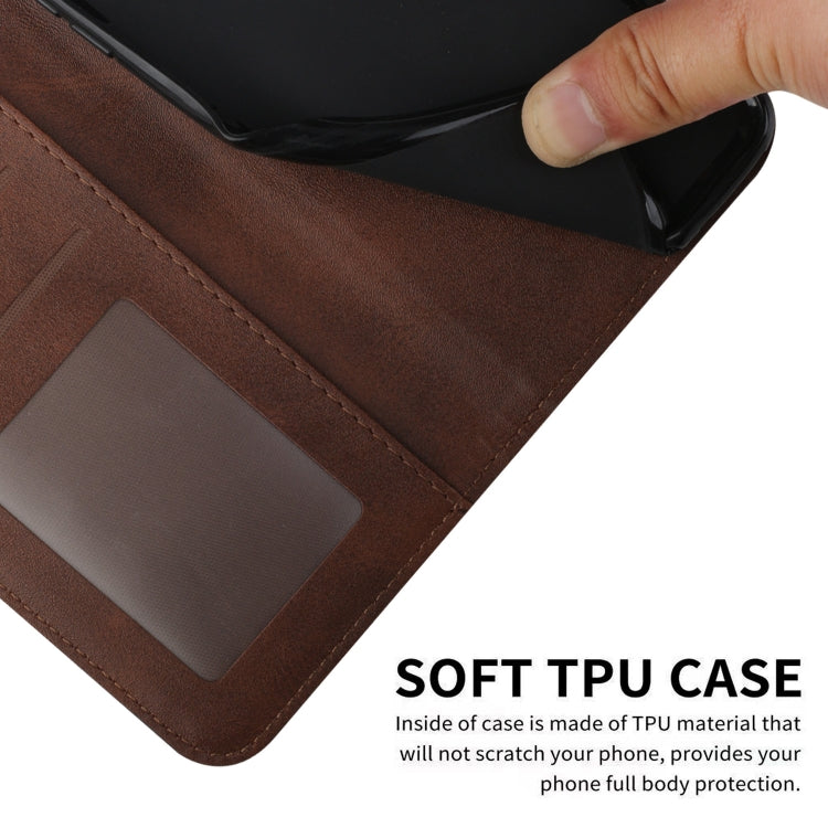 For Tecno Spark Go 2024 / POP 8 Stitching Calf Texture Buckle Leather Phone Case(Brown) by buy2fix