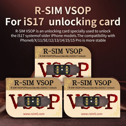 R-SIM VSOP Unlocking Card Sticker For iOS17 System Unlocking - Unlock SIM Card by buy2fix | Online Shopping UK | buy2fix