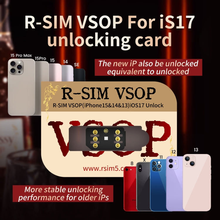 R-SIM VSOP Unlocking Card Sticker For iOS17 System Unlocking - Unlock SIM Card by buy2fix | Online Shopping UK | buy2fix