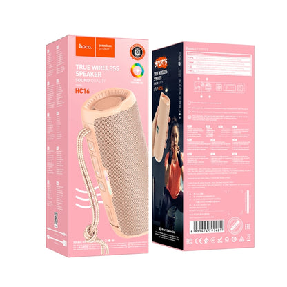 hoco HC16 Vocal Outdoor Bluetooth 5.3 Speaker Support TF Card / AUX / FM(Pink) - Desktop Speaker by hoco | Online Shopping UK | buy2fix