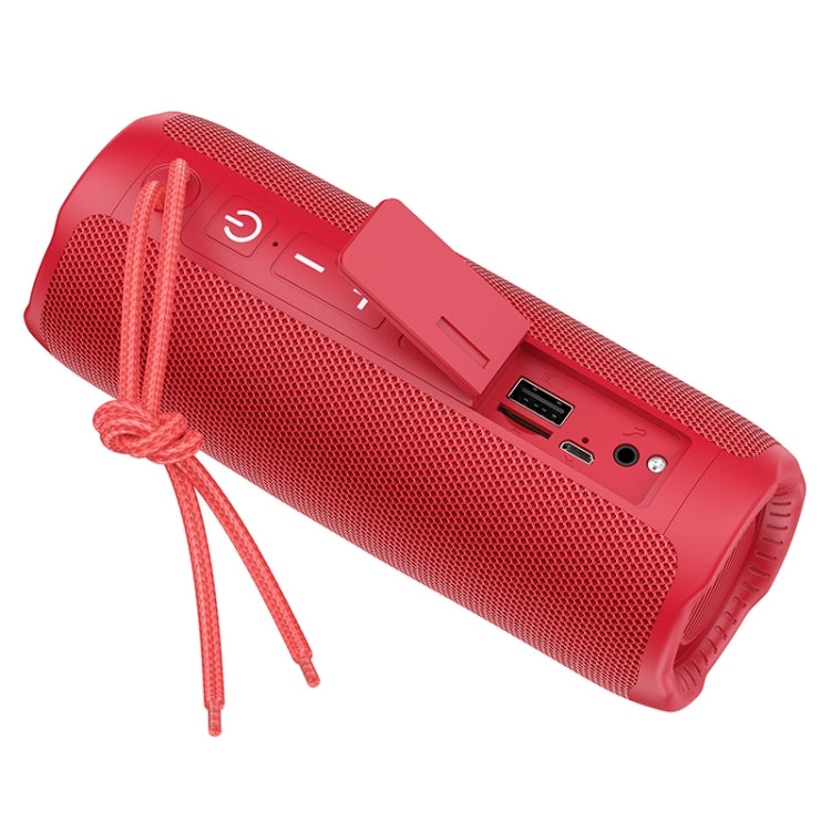 hoco HC16 Vocal Outdoor Bluetooth 5.3 Speaker Support TF Card / AUX / FM(Red) - Desktop Speaker by hoco | Online Shopping UK | buy2fix