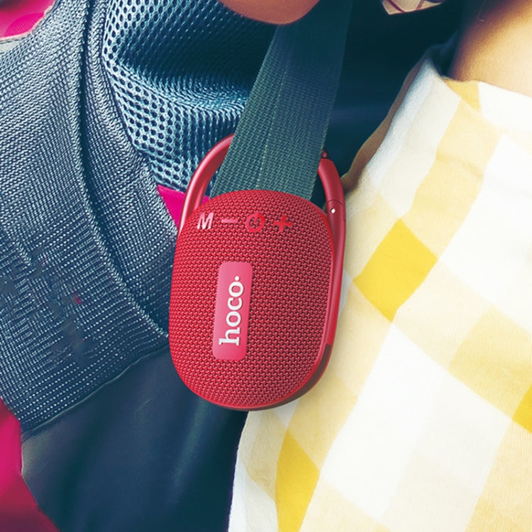 hoco HC17 Easy Joy Outdoor Bluetooth 5.3 Speaker Support TF Card / FM(Red) - Desktop Speaker by hoco | Online Shopping UK | buy2fix