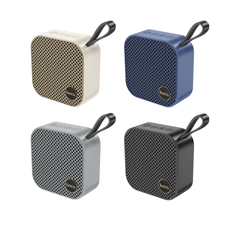 hoco HC22 Auspicious Outdoor Bluetooth 5.2 Speaker Support TF Card / FM / TWS(Grey) - Mini Speaker by hoco | Online Shopping UK | buy2fix