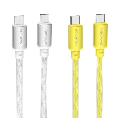 hoco BX95 Vivid 60W USB-C / Type-C to Type-C Silicone Charging Data Cable(Gold) - USB-C & Type-C Cable by hoco | Online Shopping UK | buy2fix