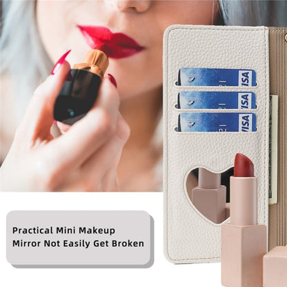 For iPhone 13 Pro Max Crossbody Litchi Texture Leather Phone Case(White) - iPhone 13 Pro Max Cases by buy2fix | Online Shopping UK | buy2fix