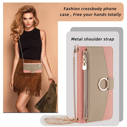 For iPhone XS Max Crossbody Litchi Texture Leather Phone Case(Pink) - More iPhone Cases by buy2fix | Online Shopping UK | buy2fix