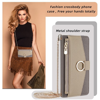 For Blackview A85 Crossbody Litchi Texture Leather Phone Case(Grey) - More Brand by buy2fix | Online Shopping UK | buy2fix