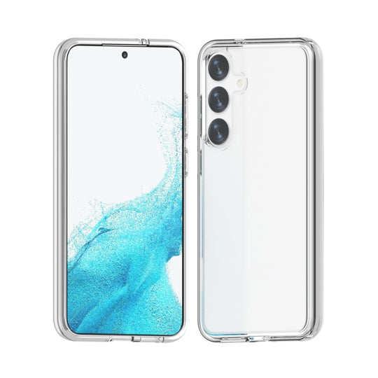 For Samsung Galaxy S24 5G Shockproof Terminator Glitter Powder Phone Case(Transparent)