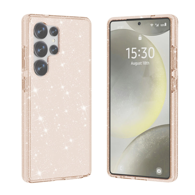 For Samsung Galaxy S25 Ultra 5G Shockproof Terminator Glitter Powder Phone Case(Gold) by buy2fix